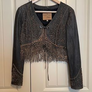 Panhandle Slim Real Leather Bolero Jacket, Size M